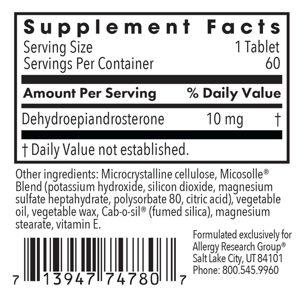 DHEA 10mg Micronized Lipid Matrix